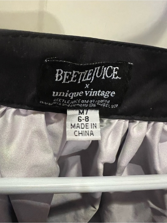 Unique Vintage Dresses & Skirts - Unique Vintage Black and White Sandworm Gathered Skirt
